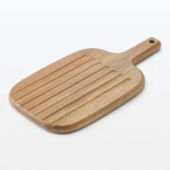 Acacia Double-Sided Cutting Board with Handle - Small