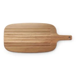 Acacia Double-Sided Cutting Board with Handle - Large