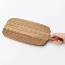 Acacia Double-Sided Cutting Board with Handle - Large