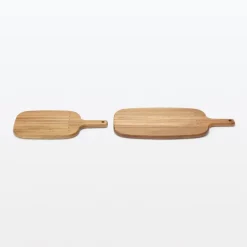 Acacia Double-Sided Cutting Board with Handle - Large