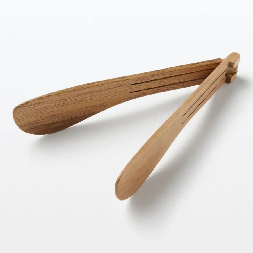 Acacia Foldable Tongs Large
