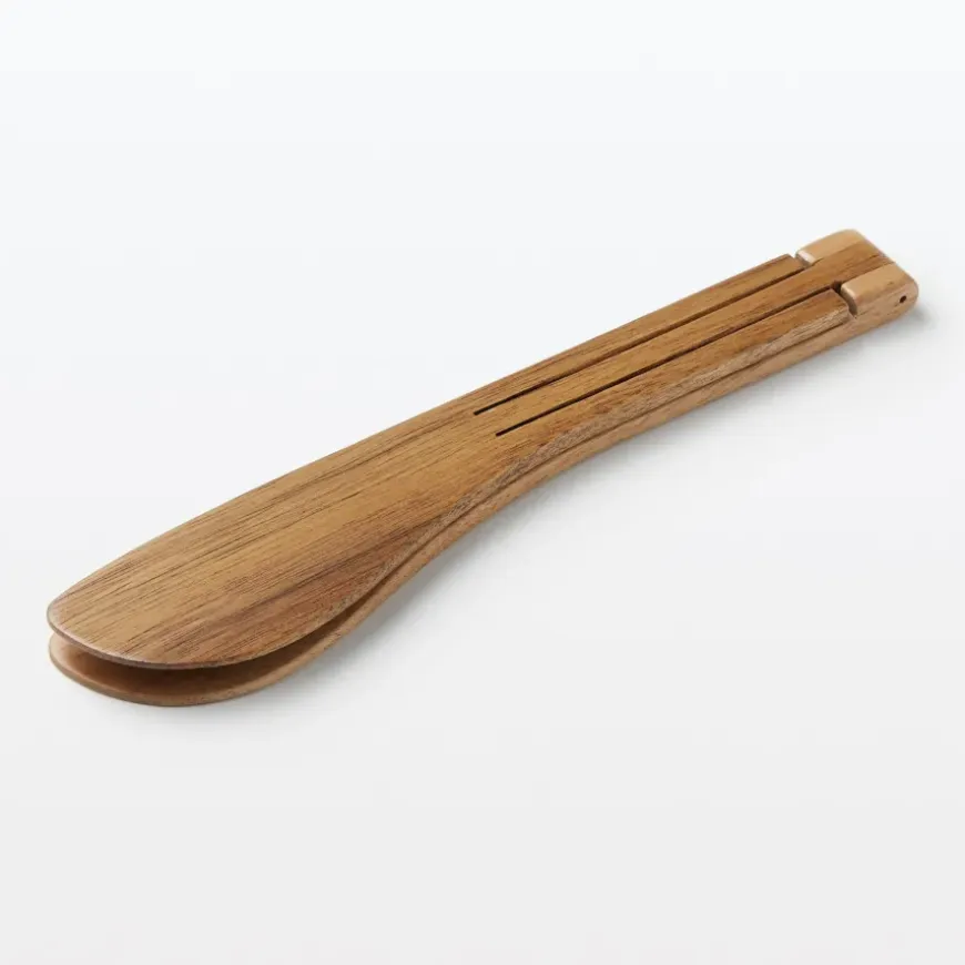 Acacia Foldable Tongs Large