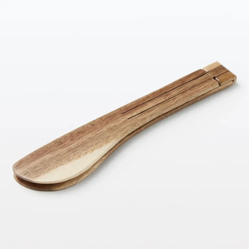 Acacia Foldable Tongs Small
