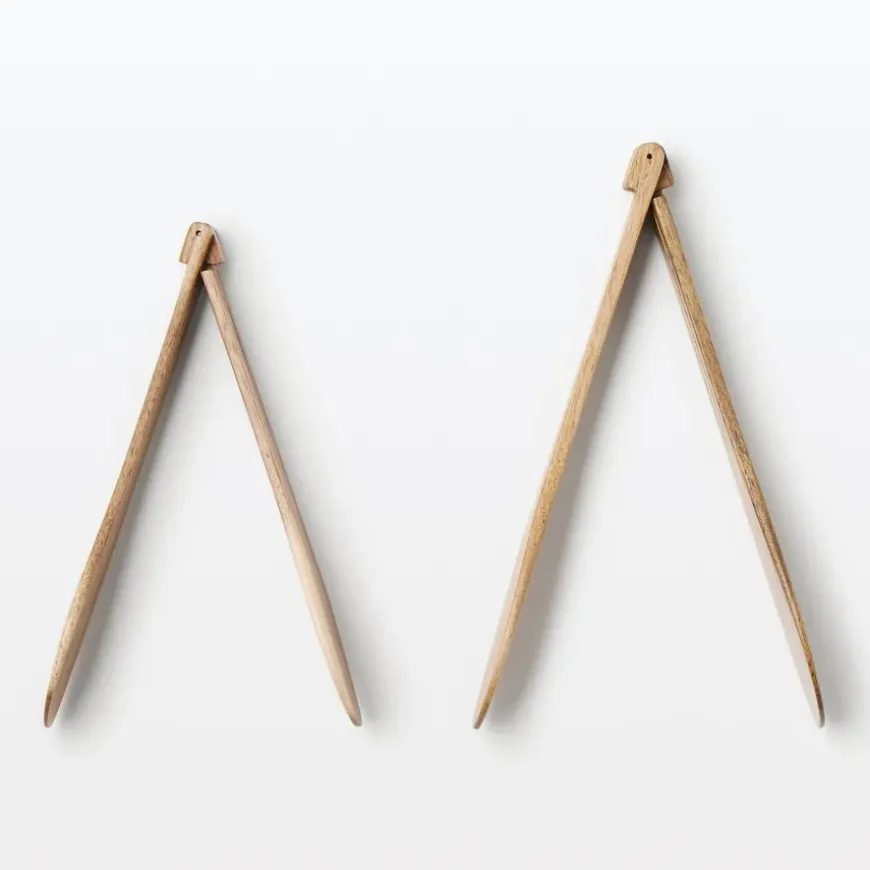 Acacia Foldable Tongs Small