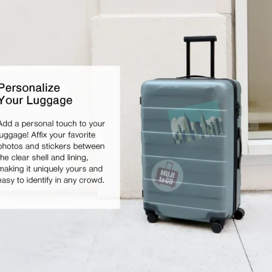 Adjustable Handle Hard Shell Suitcase 75L - Translucent | Check-In