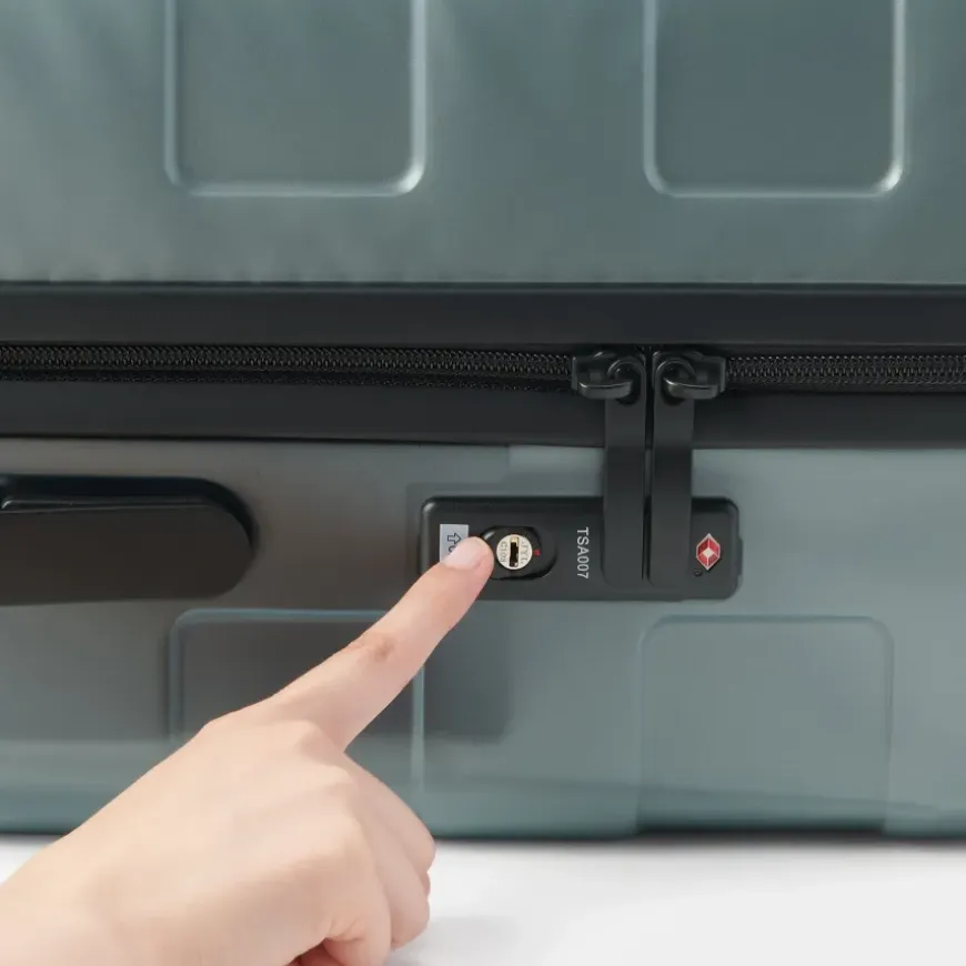 Adjustable Handle Hard Shell Suitcase 75L - Translucent | Check-In