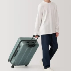 Adjustable Handle Hard Shell Suitcase 75L - Translucent | Check-In