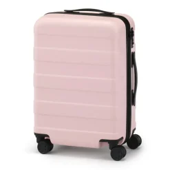 Adjustable Handle Hard Shell Suitcase 36L - Light Pink | Carry-On