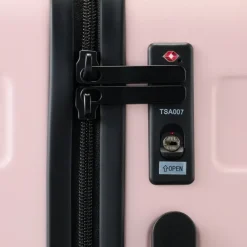 Adjustable Handle Hard Shell Suitcase 36L - Light Pink | Carry-On