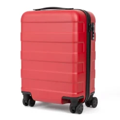 Adjustable Handle Hard Shell Suitcase 36L - Red | Carry-On
