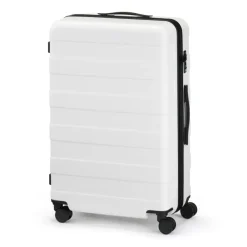 Adjustable Handle Hard Shell Suitcase 75L - White | Check-In