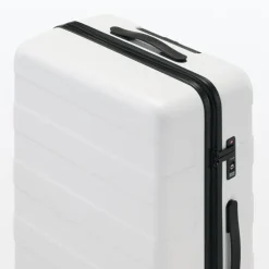 Adjustable Handle Hard Shell Suitcase 75L - White | Check-In