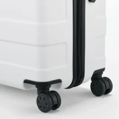 Adjustable Handle Hard Shell Suitcase 75L - White | Check-In