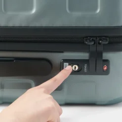Adjustable Handle Hard Shell Suitcase 36L - Translucent | Carry-On