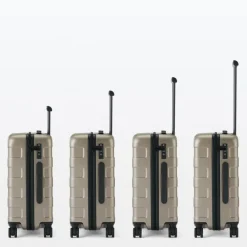 Adjustable Handle Hard Shell Suitcase 36L - Translucent | Carry-On