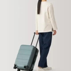 Adjustable Handle Hard Shell Suitcase 36L - Translucent | Carry-On