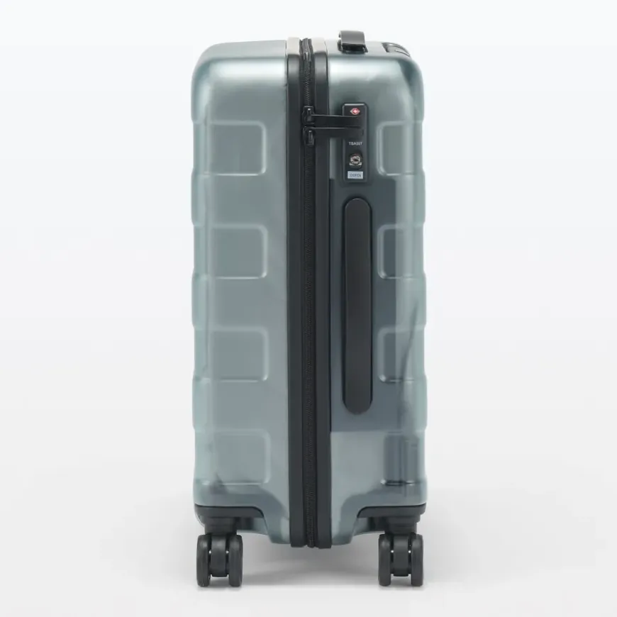Adjustable Handle Hard Shell Suitcase 36L - Translucent | Carry-On
