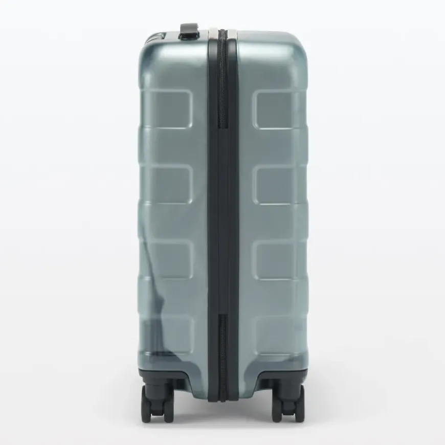 Adjustable Handle Hard Shell Suitcase 36L - Translucent | Carry-On