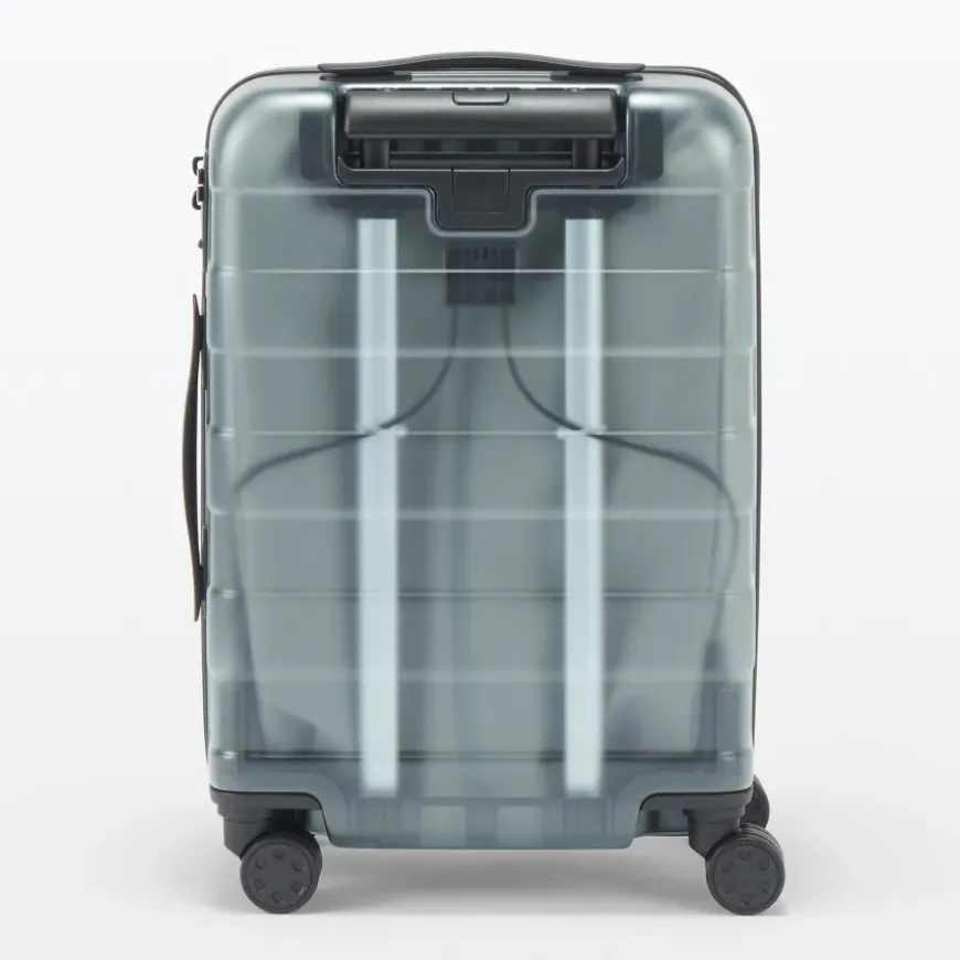 Adjustable Handle Hard Shell Suitcase 36L - Translucent | Carry-On