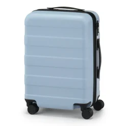 Adjustable Handle Hard Shell Suitcase 36L - Light Blue | Carry-On
