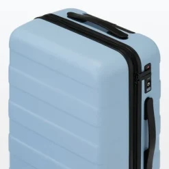 Adjustable Handle Hard Shell Suitcase 36L - Light Blue | Carry-On