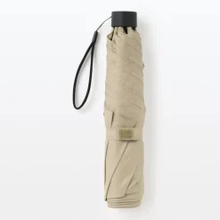 All-Weather Foldable Umbrella Beige