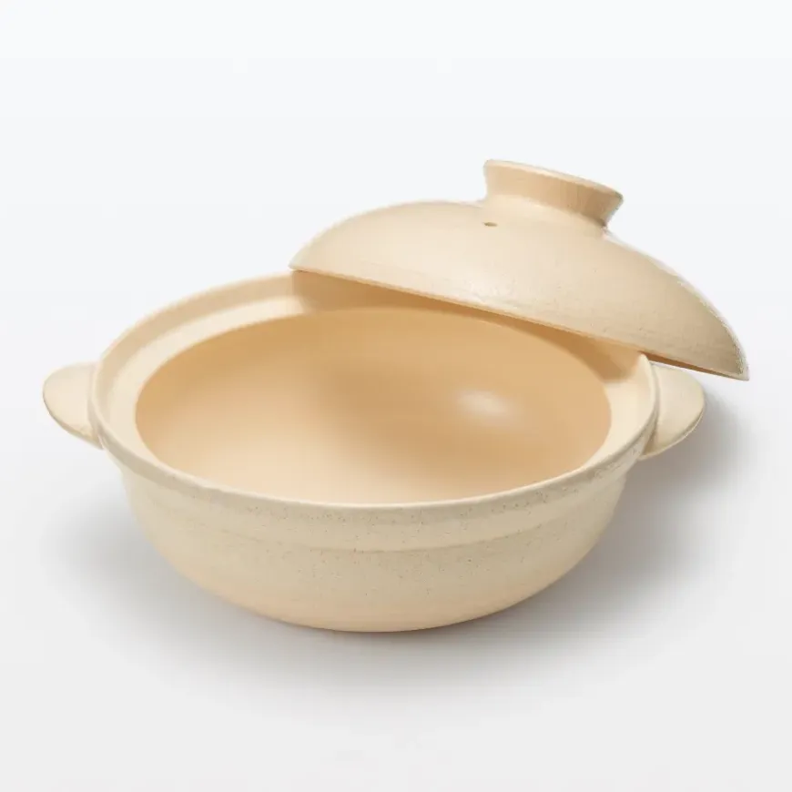 Banko Ware Ceramic Large Pot - Transparent Glaze 2.5 Qt