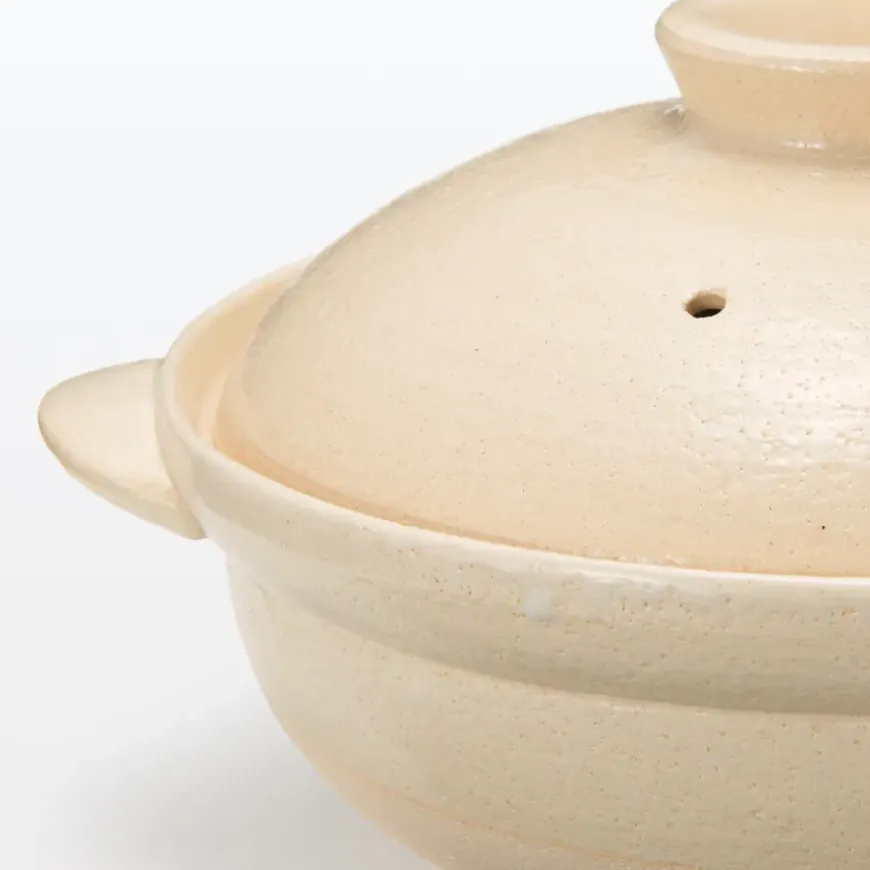 Banko Ware Ceramic Large Pot - Transparent Glaze 2.5 Qt