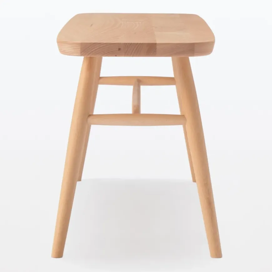 Beech Wood Bench with Round Legs