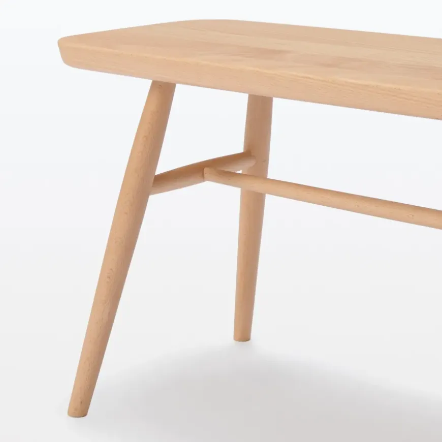 Beech Wood Bench with Round Legs