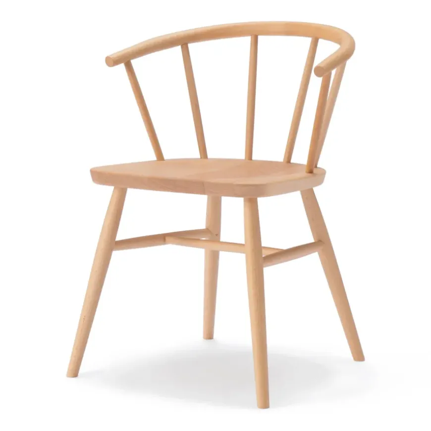 Beech Wood Chair with Round Legs
