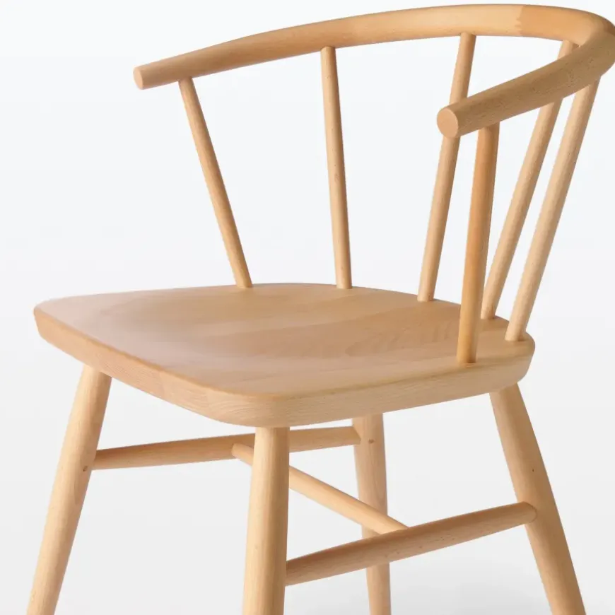 Beech Wood Chair with Round Legs