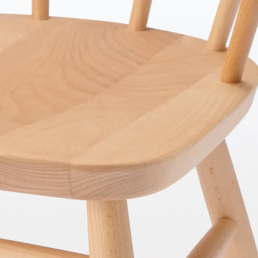 Beech Wood Chair with Round Legs