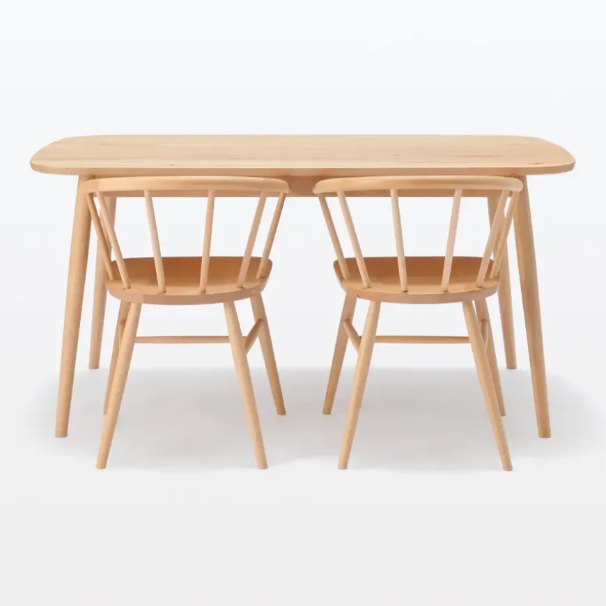 Beech Wood Chair with Round Legs