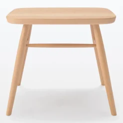 Beech Wood Stool with Round Legs