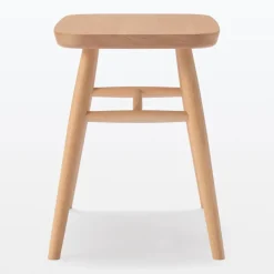 Beech Wood Stool with Round Legs