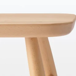Beech Wood Stool with Round Legs