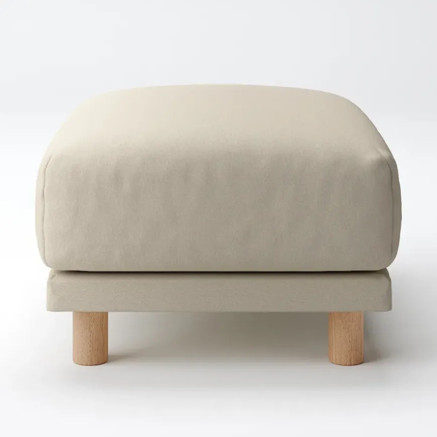 Cotton Canvas Cover for Urethane Pocket Coil Sofa - Ottoman (Ottoman Sold Separately)