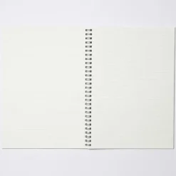Dark Gray Double Ring Lined Notebook