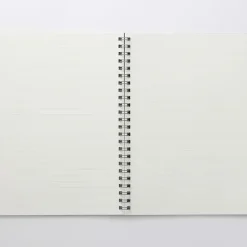 Dark Gray Double Ring Lined Notebook