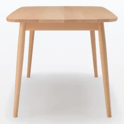 [HD] Beech Wood Table with Round Legs - W 70.9