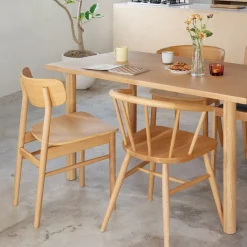 [HD] Oak Round Chair