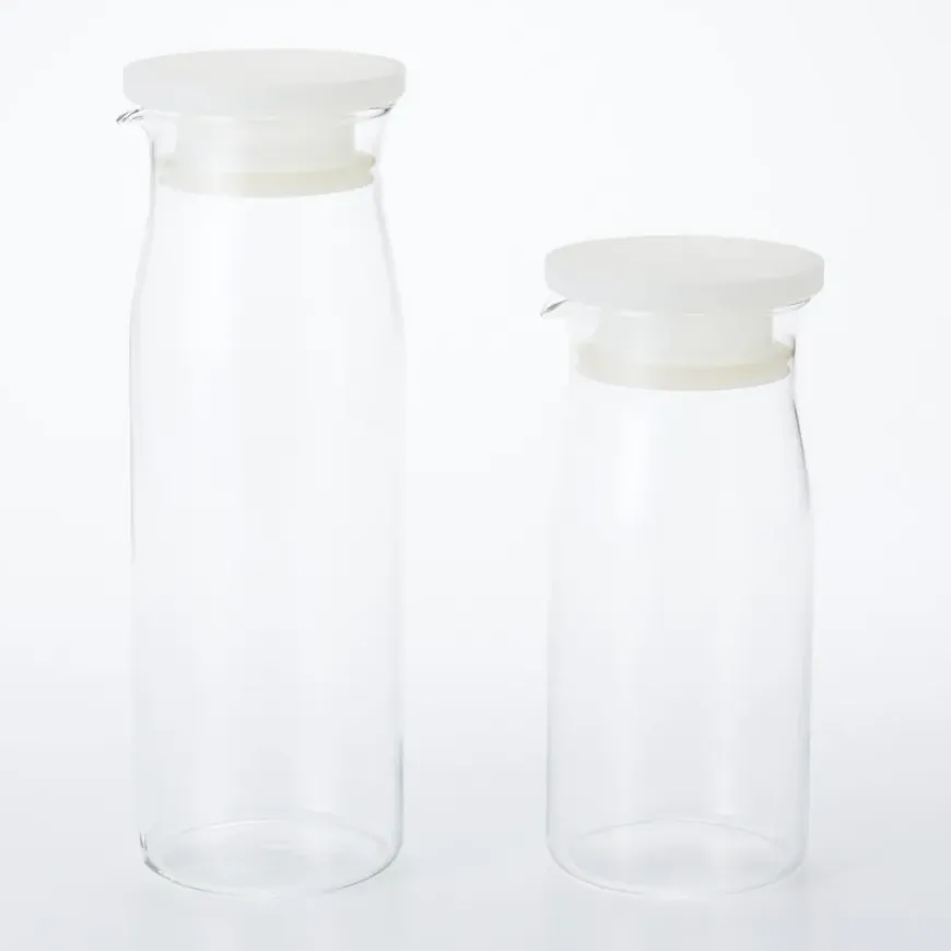 Heat Resistant Glass Round Pitcher