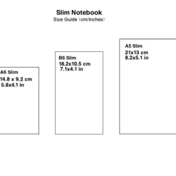 High Quality Paper Bind Slim Plain Notebook