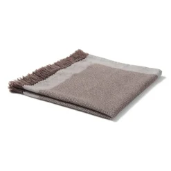Indian Cotton Multipurpose Cloth with Fringes - Brown
