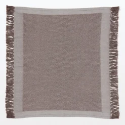 Indian Cotton Multipurpose Cloth with Fringes - Brown