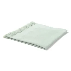 Indian Cotton Multipurpose Cloth with Fringes - Light Green