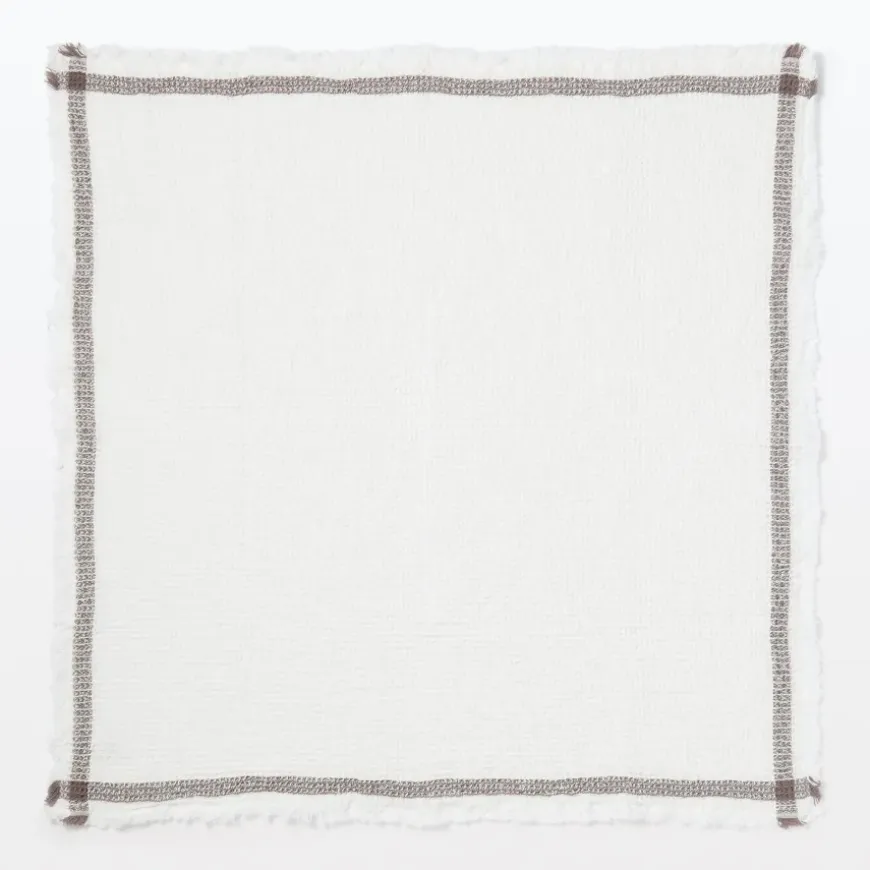 Indian Cotton Waffle Weave Multipurpose Cloth - Brown