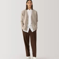 Labo Men's Milled Wool V Neck Cardigan