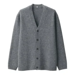 Labo Men's Milled Wool V Neck Cardigan